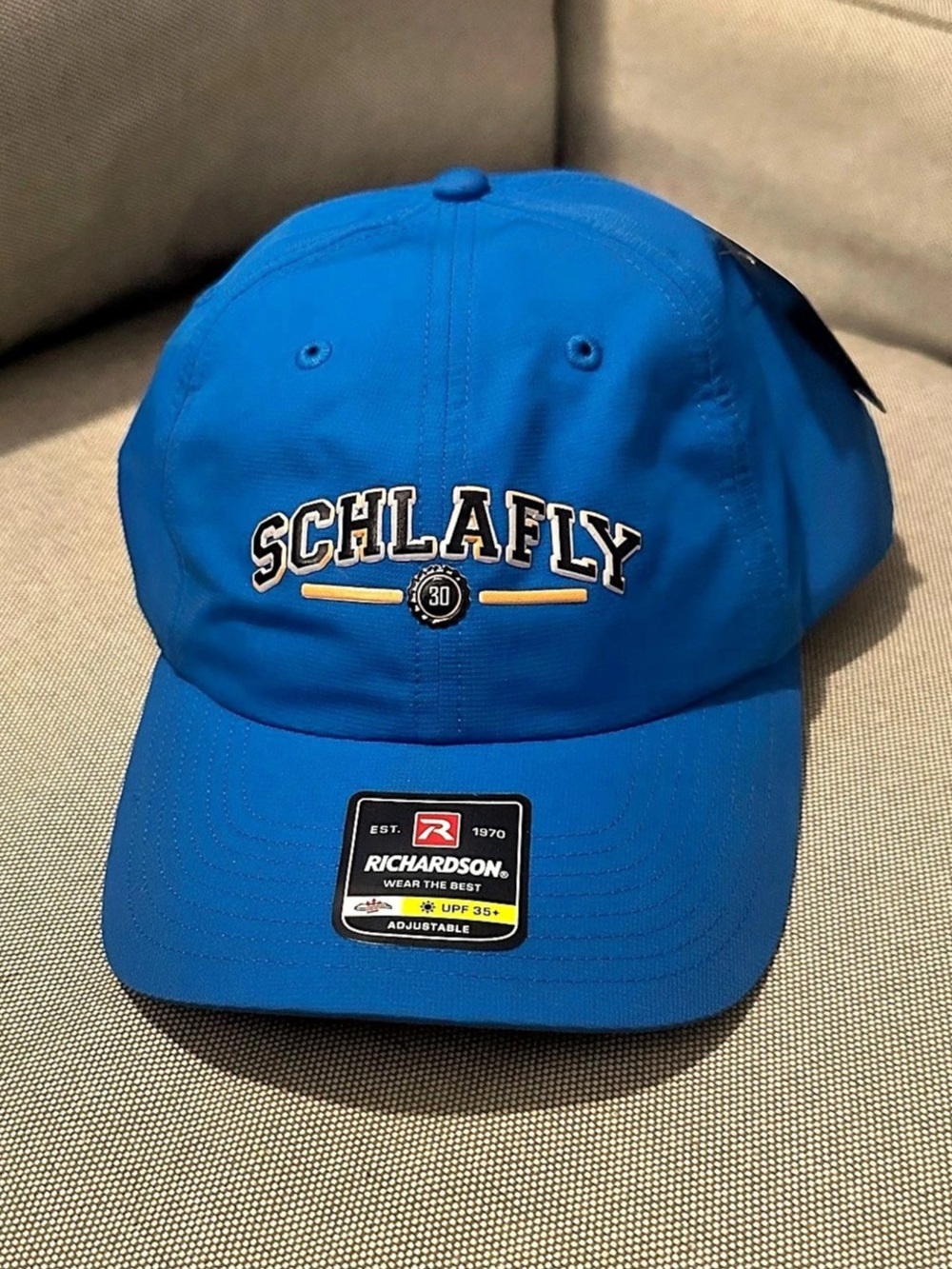 Richardson Schlafly Beer 30th Anniversary Richardson Cap Blue & Black